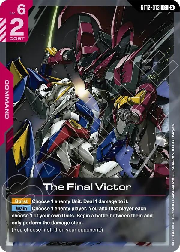 Image for The Final Victor (ST12-013) [Starter Deck 12: Raging Onslaught] - Gundam Card Game