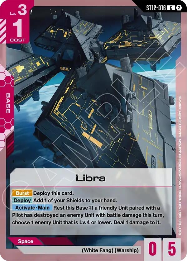 Image for Libra (ST12-016) [Starter Deck 12: Raging Onslaught] - Gundam Card Game