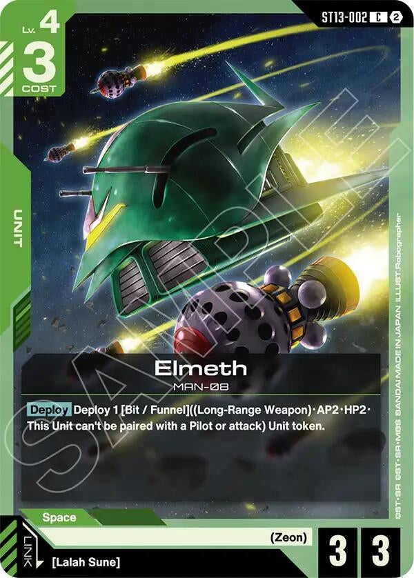 Image for Elmeth (ST13-002) [Starter Deck 13: Silent Barrage] - Gundam Card Game