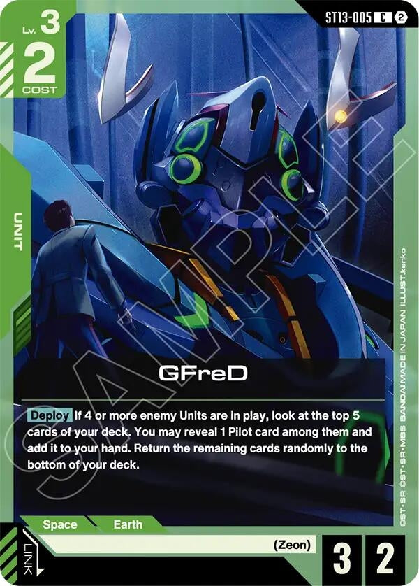 Image for GFreD (ST13-005) [Starter Deck 13: Silent Barrage] - Gundam Card Game