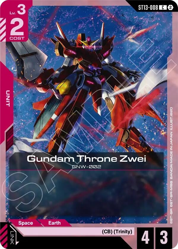 Image for Gundam Throne Zwei (ST13-008) [Starter Deck 13: Silent Barrage] - Gundam Card Game