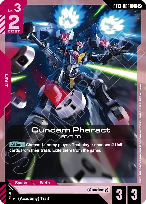 Image for Gundam Pharact (ST13-009) [Starter Deck 13: Silent Barrage] - Gundam Card Game
