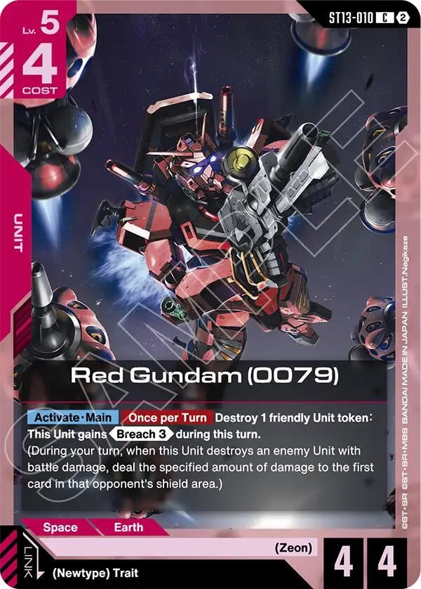 Image for Red Gundam (0079) (ST13-010) [Starter Deck 13: Silent Barrage] - Gundam Card Game