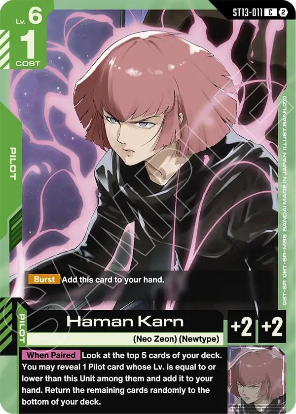Image for Haman Karn (ST13-011) [Starter Deck 13: Silent Barrage] - Gundam Card Game