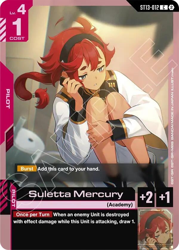 Image for Suletta Mercury (ST13-012) [Starter Deck 13: Silent Barrage] - Gundam Card Game