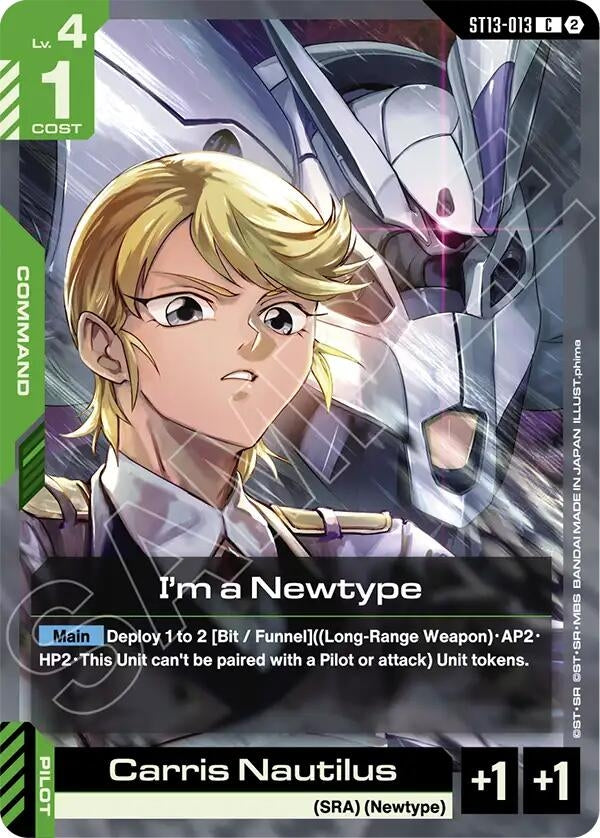 Image for I'm a Newtype (ST13-013) [Starter Deck 13: Silent Barrage] - Gundam Card Game