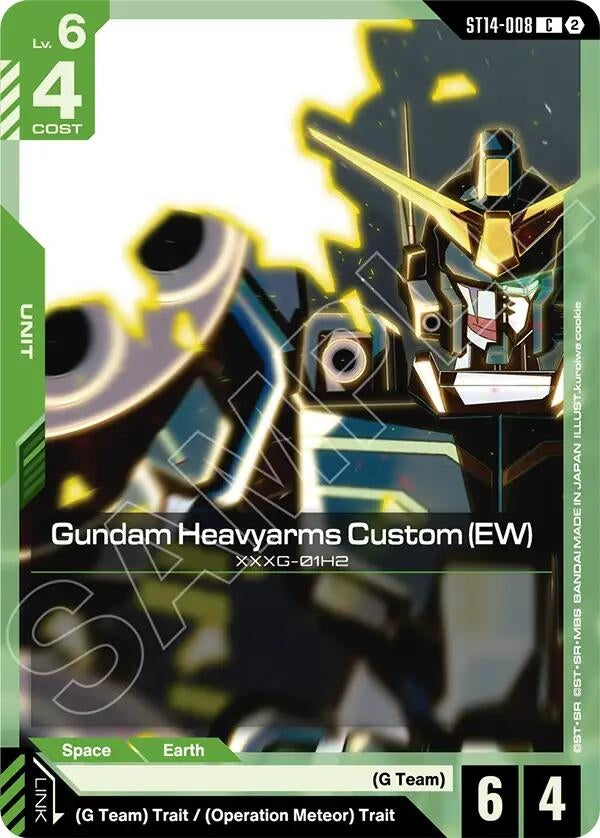 Image for Gundam Heavyarms Custom (EW) (ST14-008) [Starter Deck 14: Heavy Dominion] - Gundam Card Game