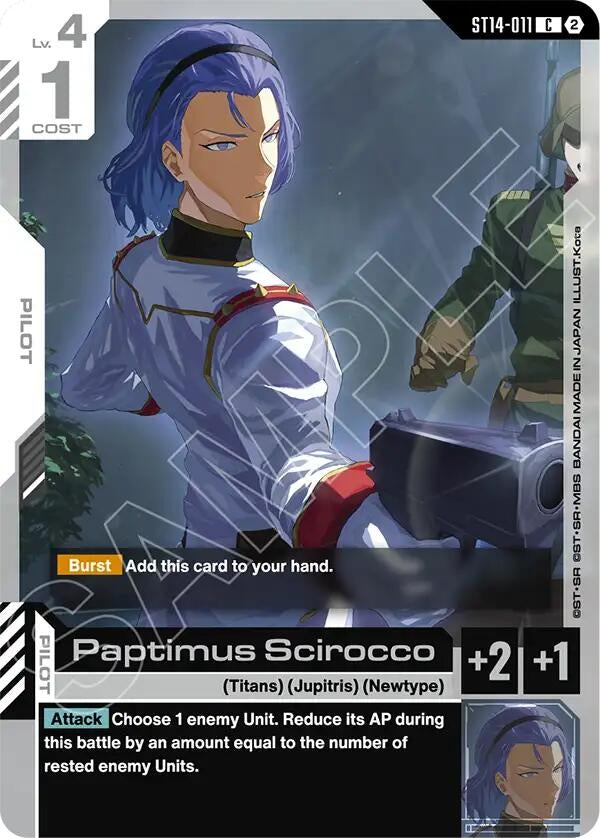 Image for Paptimus Scirocco (ST14-011) [Starter Deck 14: Heavy Dominion] - Gundam Card Game