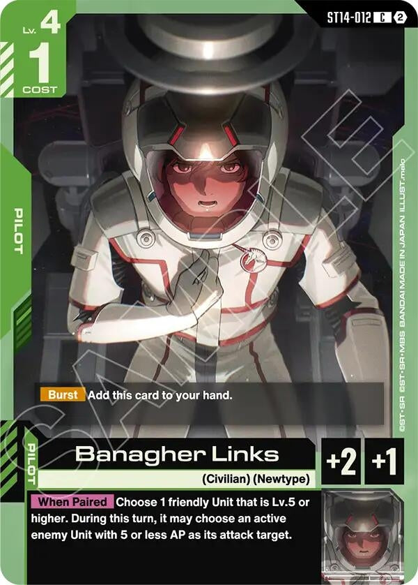 Image for Banagher Links (ST14-012) [Starter Deck 14: Heavy Dominion] - Gundam Card Game
