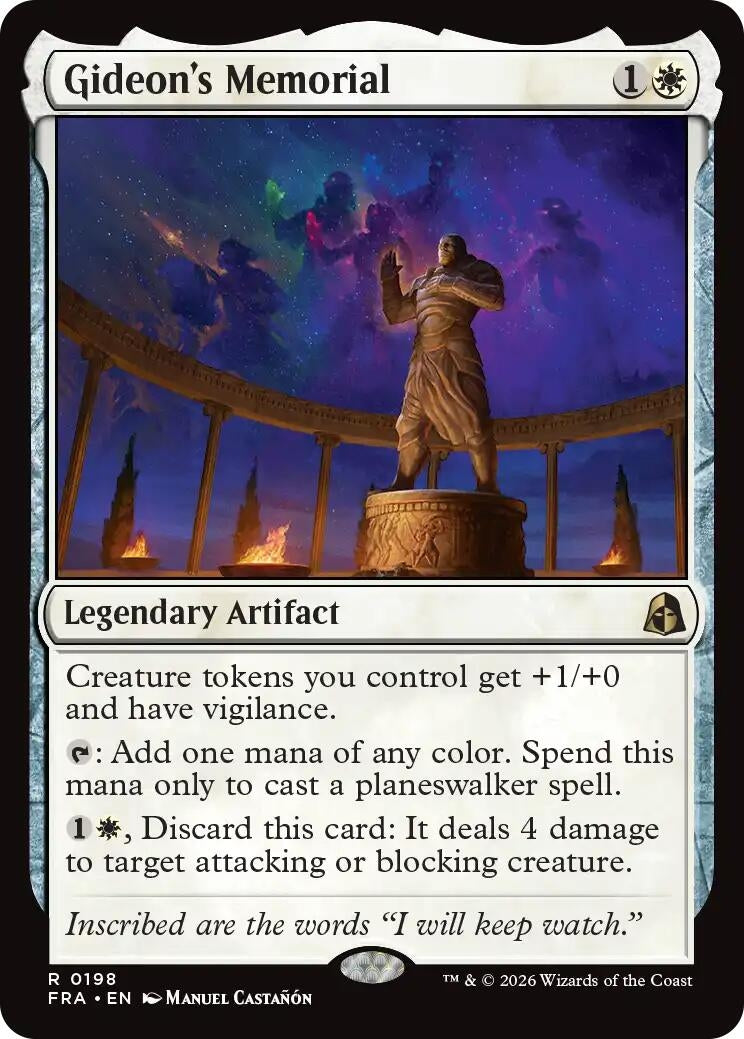 Image for Gideon's Memorial (198) [Reality Fracture] - Magic: The Gathering