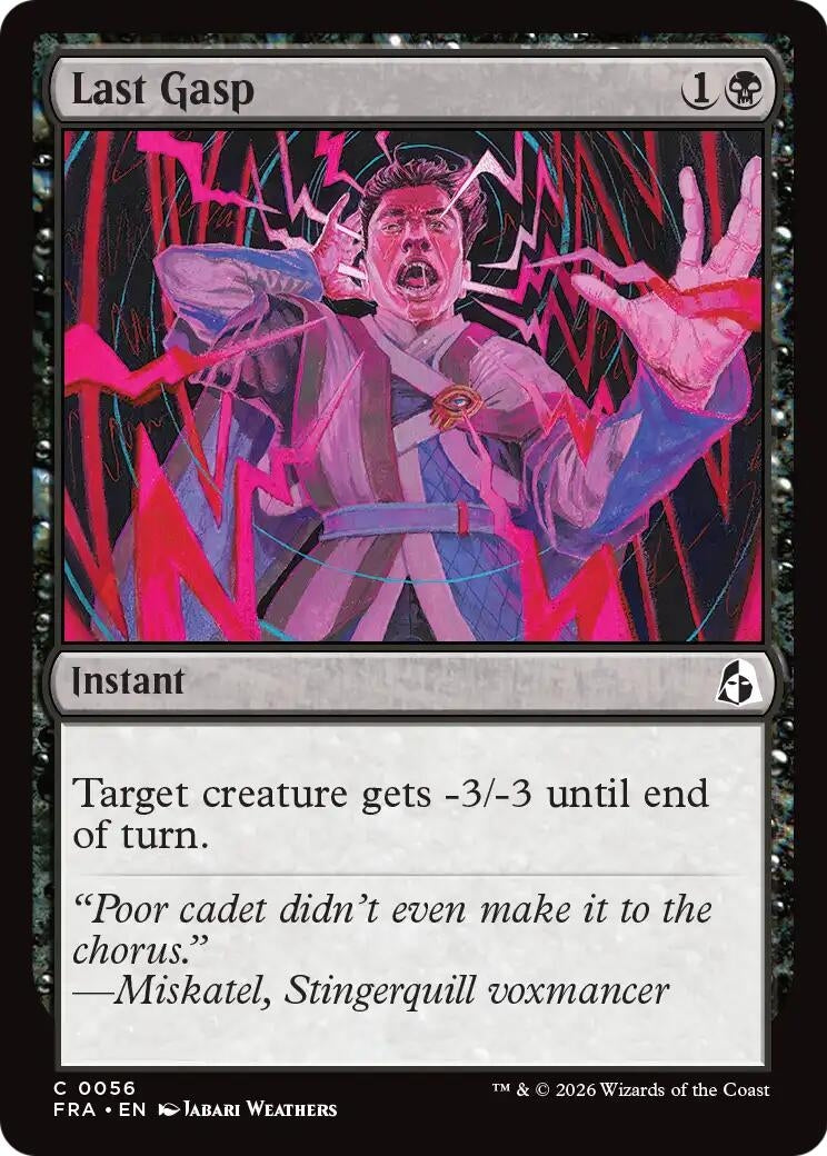 Image for Last Gasp (56) [Reality Fracture] - Magic: The Gathering