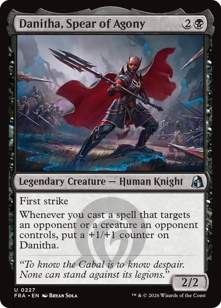 Image for Danitha, Spear of Agony (227) [Reality Fracture] - Magic: The Gathering