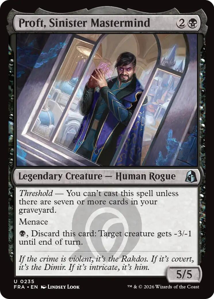 Image for Proft, Sinister Mastermind (235) [Reality Fracture] - Magic: The Gathering