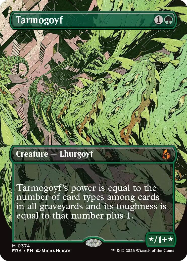 Image for Tarmogoyf (Borderless) (374) [Reality Fracture] - Magic: The Gathering
