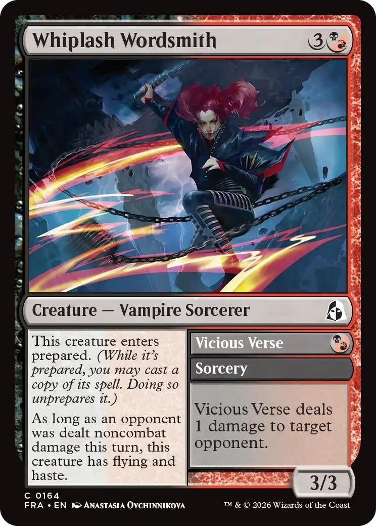 Image for Whiplash Wordsmith (164) [Reality Fracture] - Magic: The Gathering