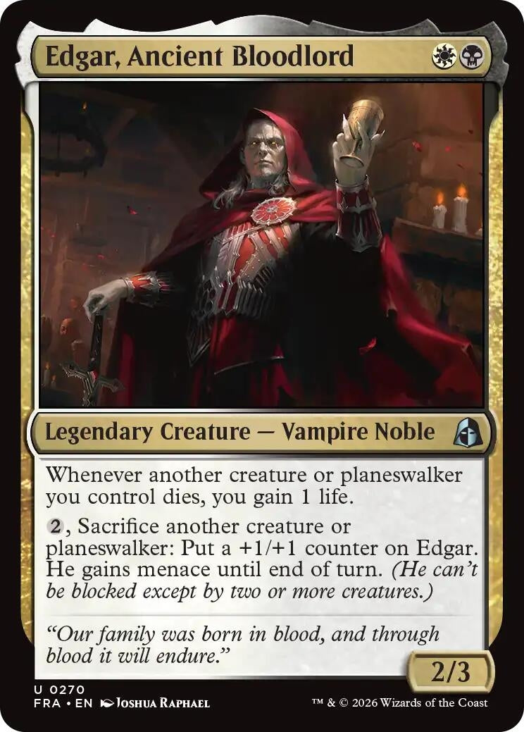Image for Edgar, Ancient Bloodlord (270) [Reality Fracture] - Magic: The Gathering
