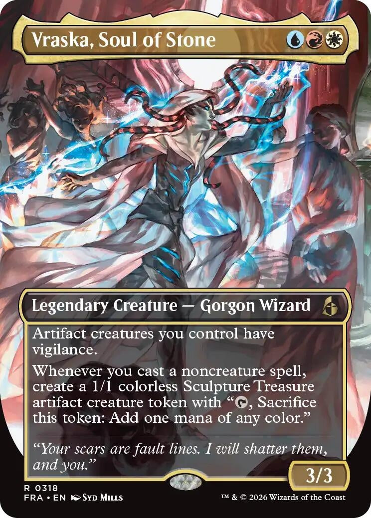 Image for Vraska, Soul of Stone (Borderless) (318) [Reality Fracture] - Magic: The Gathering