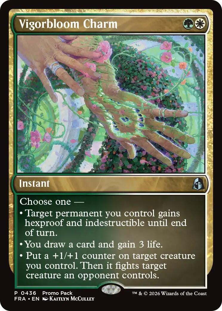 Image for Vigorbloom Charm (436) [Promo Pack: Reality Fracture] - Magic: The Gathering