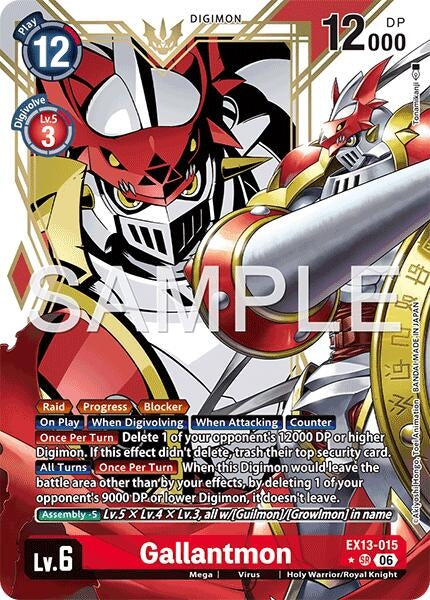 Image for Gallantmon (Alternate Art) (EX13-015 SR) [Chivalrous XIII] - Digimon Card Game