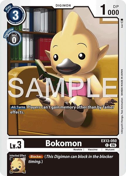 Image for Bokomon (EX13-050 C) [Chivalrous XIII] - Digimon Card Game