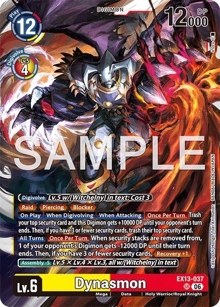 Image for Dynasmon (EX13-037 SR) [Chivalrous XIII] - Digimon Card Game