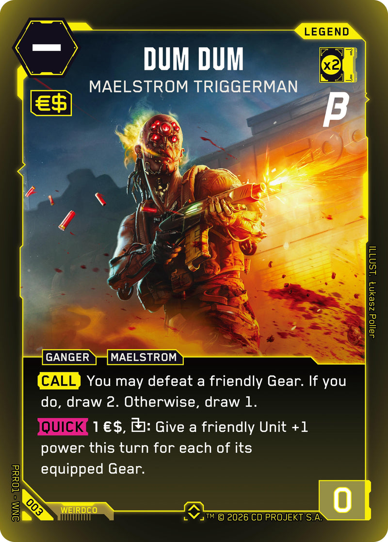 Image for Dum Dum - Maelstrom Triggerman (003) [Pre-Release Beta] - Cyberpunk TCG