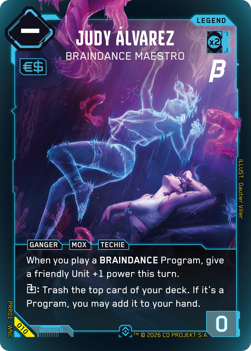 Image for Judy Alvarez - Braindance Maestro (010) [Pre-Release Beta] - Cyberpunk TCG