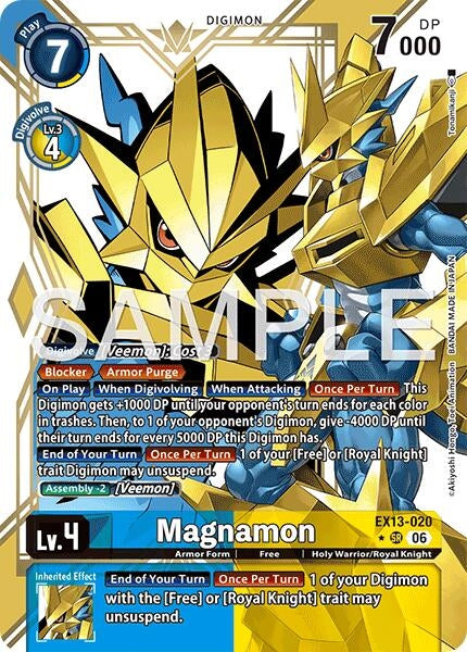 Image for Magnamon (Alternate Art) (EX13-020 SR) [Chivalrous XIII] - Digimon Card Game