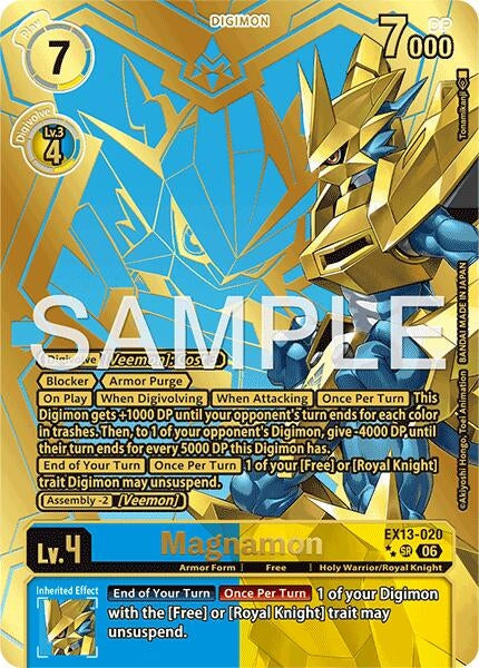 Image for Magnamon (Rare Pull) (EX13-020 SR) [Chivalrous XIII] - Digimon Card Game