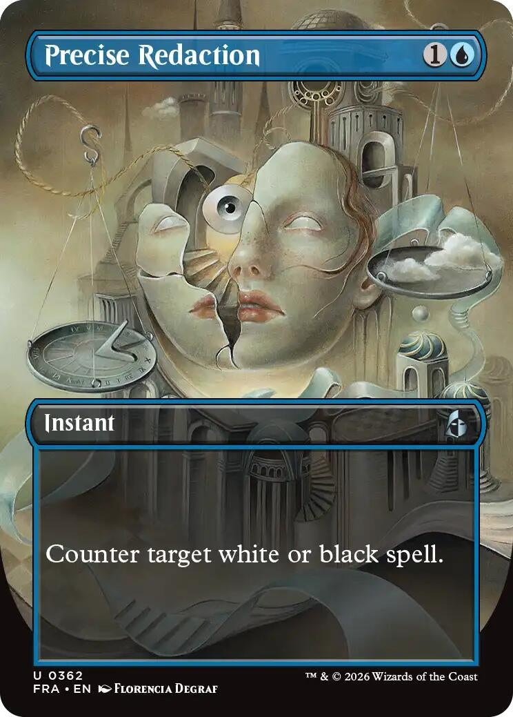 Image for Precise Redaction (Borderless) (362) [Reality Fracture] - Magic: The Gathering