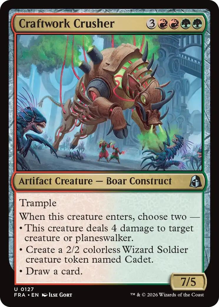 Image for Craftwork Crusher (127) [Reality Fracture] - Magic: The Gathering