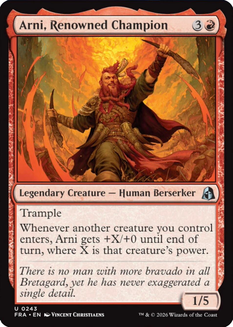 Image for Arni, Renowned Champion (243) [Reality Fracture] - Magic: The Gathering