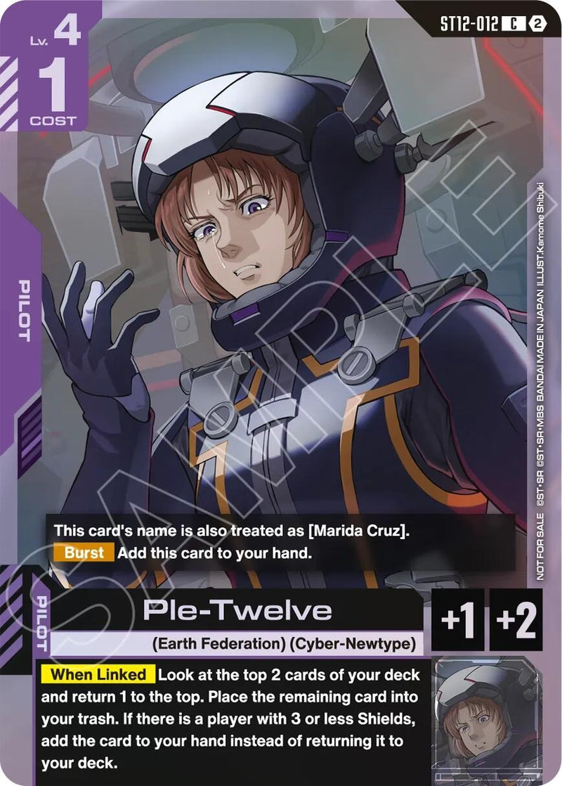 Image for Ple-Twelve (ST11-ST14 Release Event) (ST12-012) [Gundam Promotional Cards] - Gundam Card Game