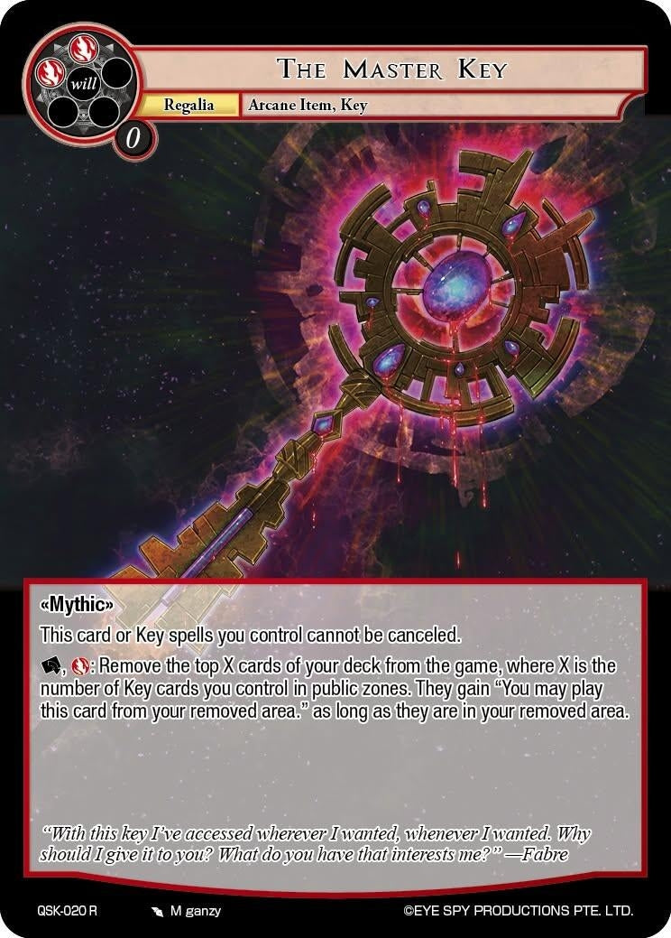 Image for The Master Key (QSK-020 R) [The Quest of the Seven Keys] - Force of Will