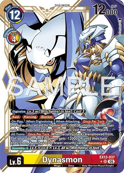 Image for Dynasmon (Alternate Art) (EX13-037 SR) [Chivalrous XIII] - Digimon Card Game