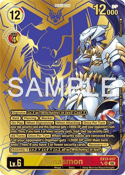Image for Dynasmon (Rare Pull) (EX13-037 SR) [Chivalrous XIII] - Digimon Card Game