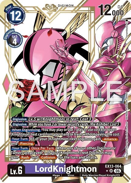 Image for LordKnightmon (Alternate Art) (EX13-064 SR) [Chivalrous XIII] - Digimon Card Game