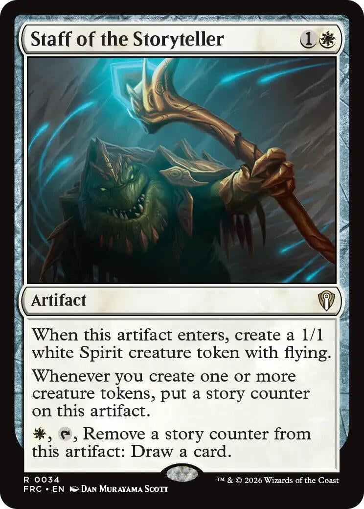 Image for Staff of the Storyteller (34) [Commander: Reality Fracture] - Magic: The Gathering