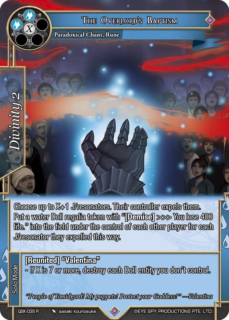 Image for The Overlord's Baptism (QSK-035 R) [The Quest of the Seven Keys] - Force of Will