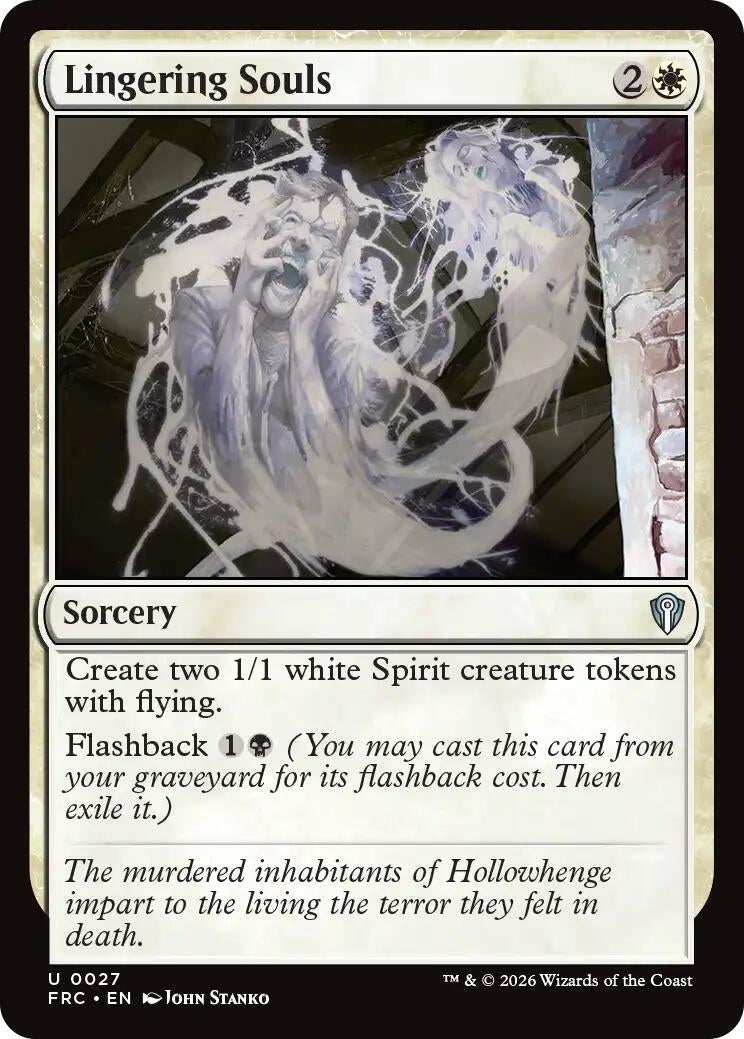 Image for Lingering Souls (27) [Commander: Reality Fracture] - Magic: The Gathering