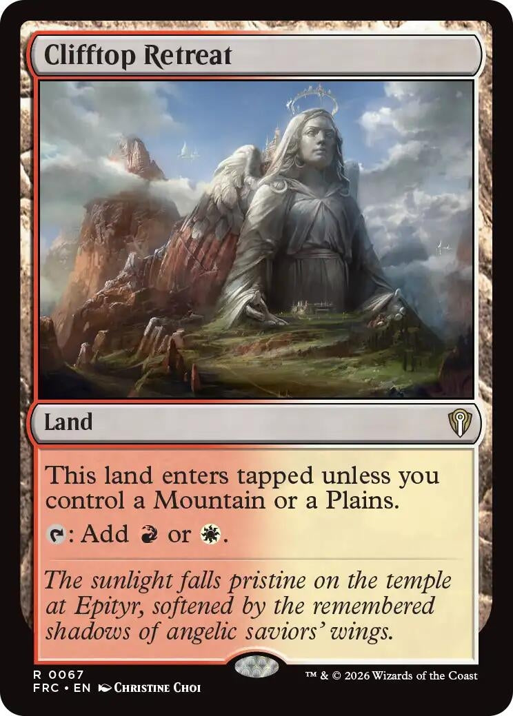 Image for Clifftop Retreat (67) [Commander: Reality Fracture] - Magic: The Gathering