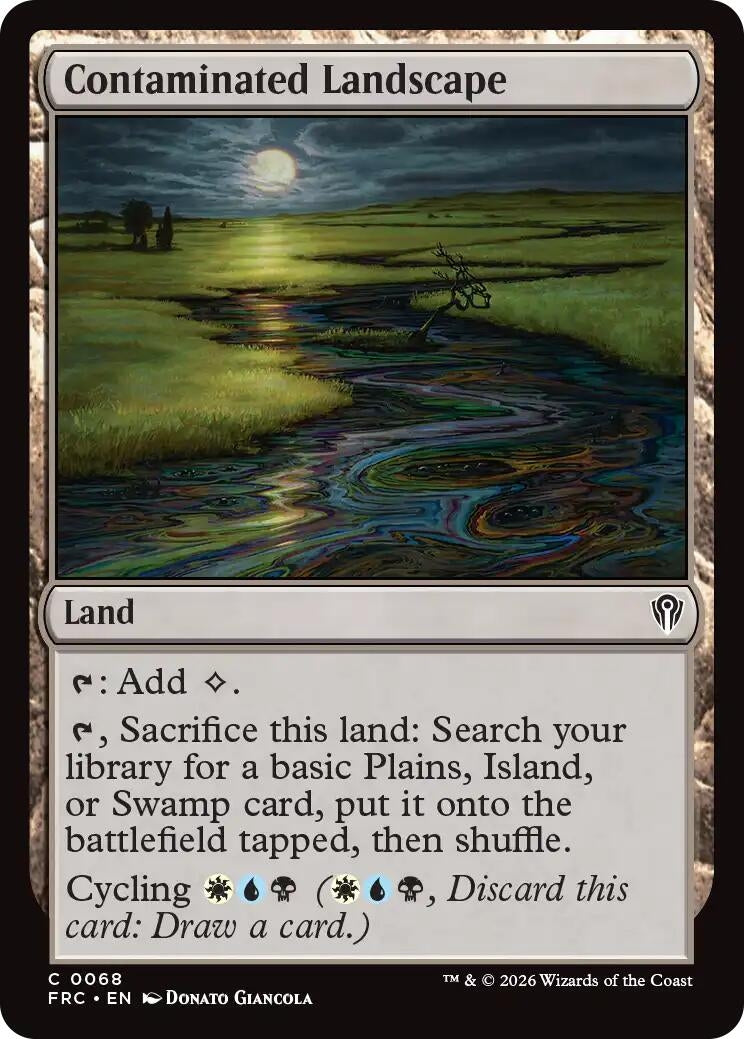 Image for Contaminated Landscape (68) [Commander: Reality Fracture] - Magic: The Gathering