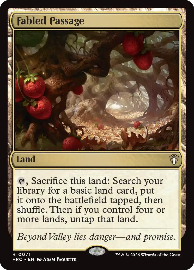 Image for Fabled Passage (71) [Commander: Reality Fracture] - Magic: The Gathering