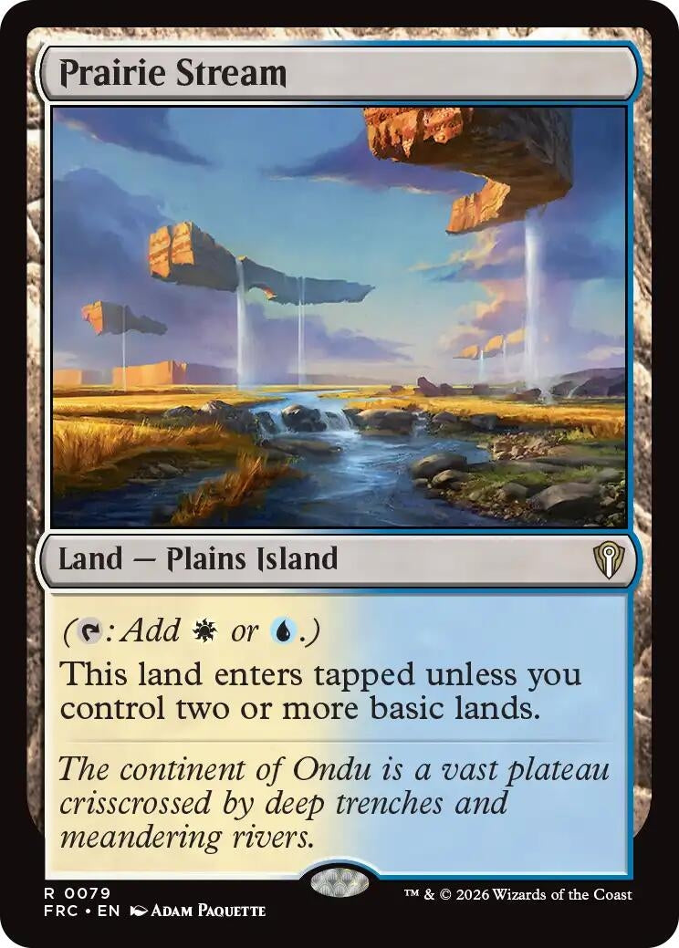 Image for Prairie Stream (79) [Commander: Reality Fracture] - Magic: The Gathering
