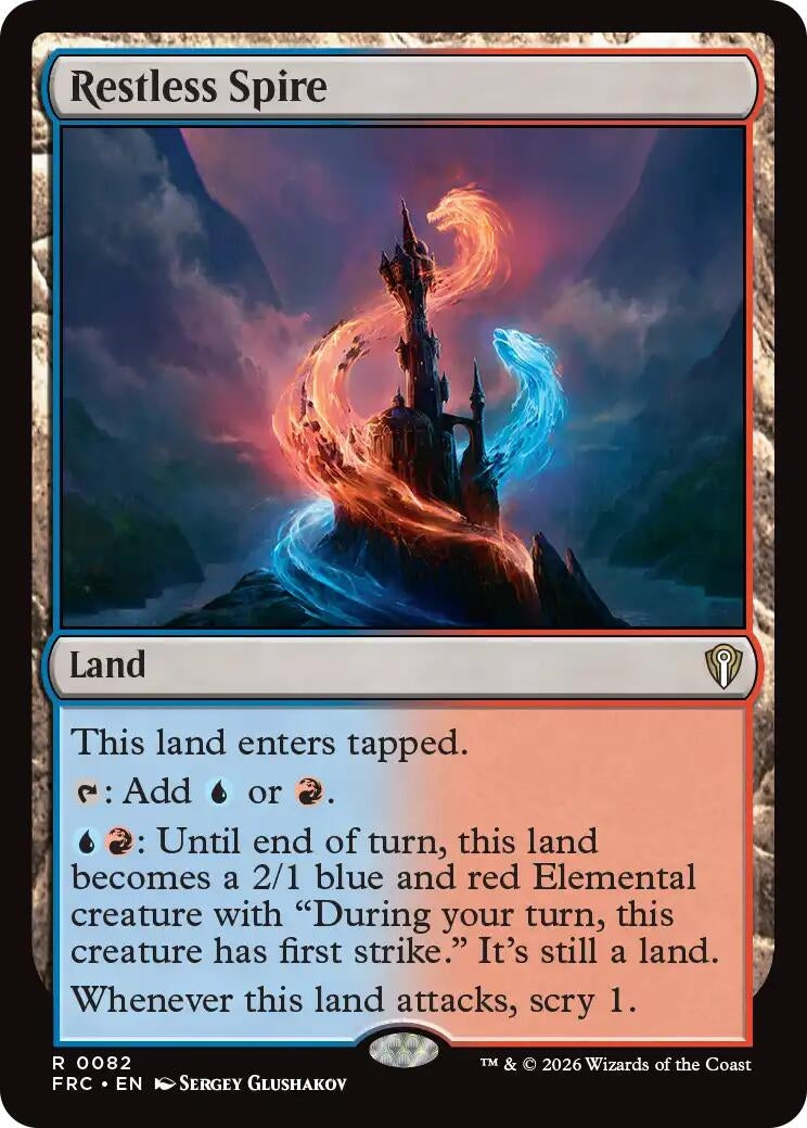 Image for Restless Spire (82) [Commander: Reality Fracture] - Magic: The Gathering