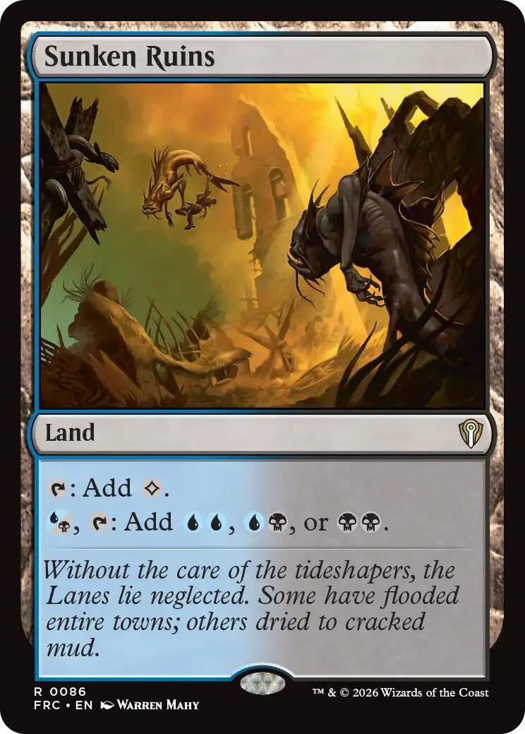 Image for Sunken Ruins (86) [Commander: Reality Fracture] - Magic: The Gathering