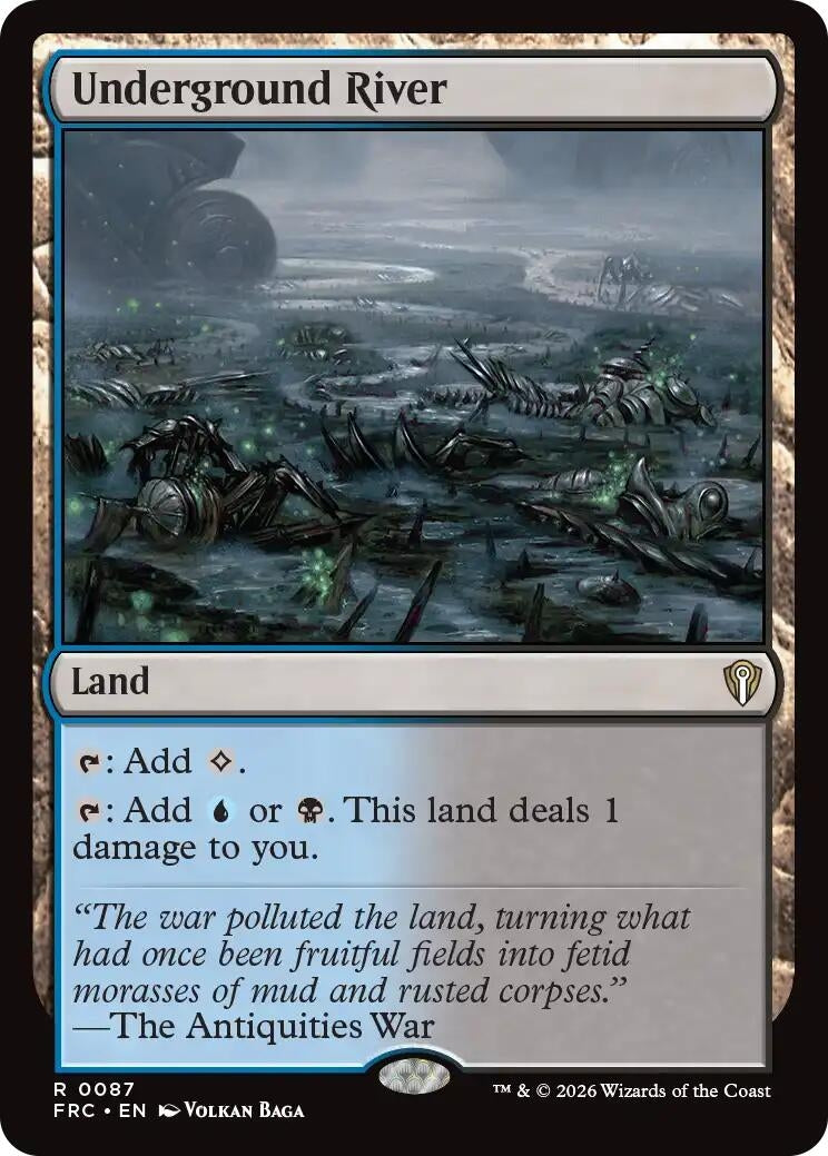 Image for Underground River (87) [Commander: Reality Fracture] - Magic: The Gathering