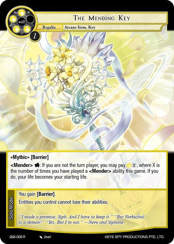 Image for The Mending Key (QSK-005 R) [The Quest of the Seven Keys] - Force of Will