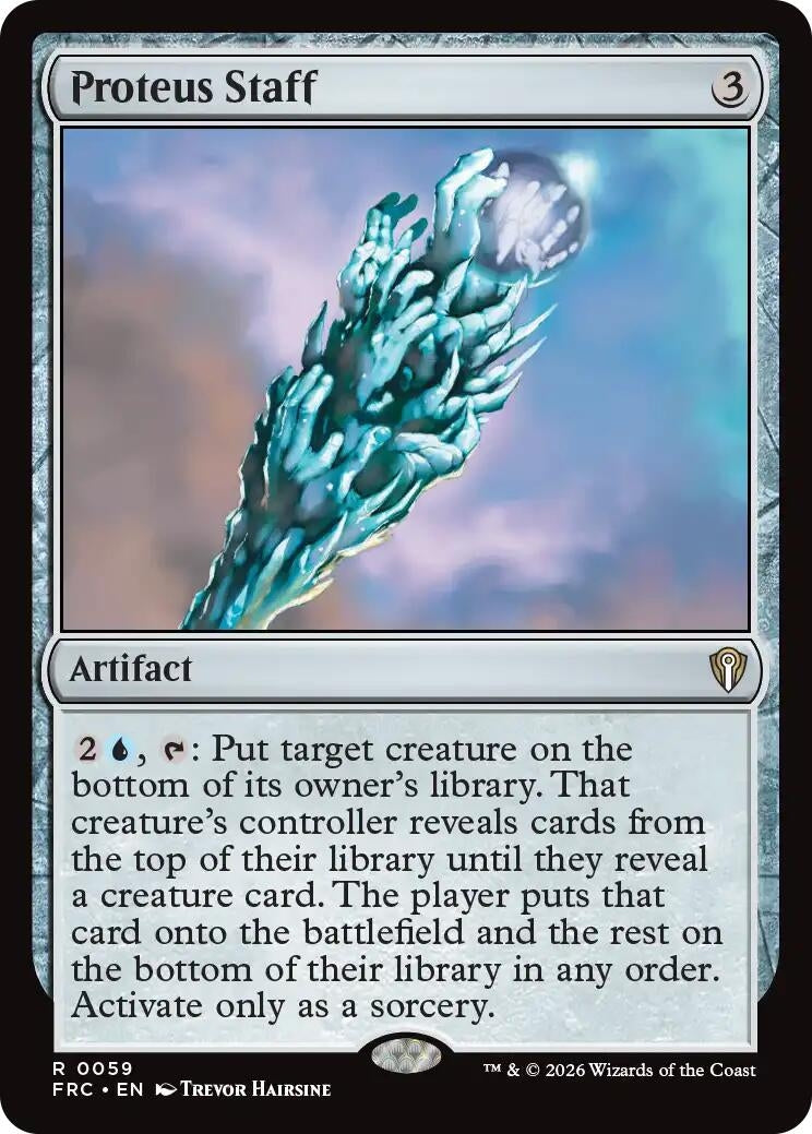 Image for Proteus Staff (59) [Commander: Reality Fracture] - Magic: The Gathering