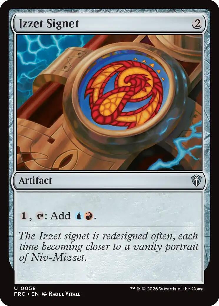 Image for Izzet Signet (58) [Commander: Reality Fracture] - Magic: The Gathering